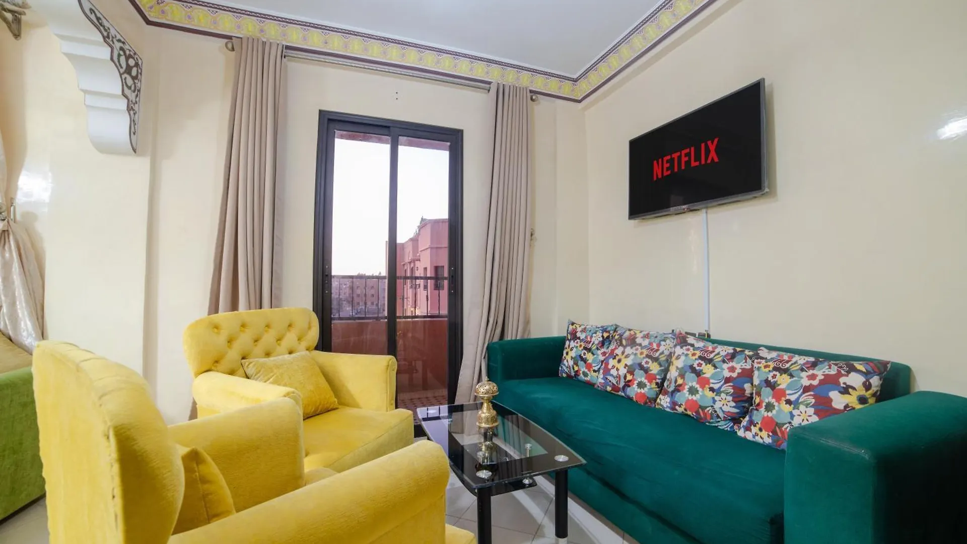 Family Apartment In Marrakech 3 Bedrooms & Balcony With View Marrakesh